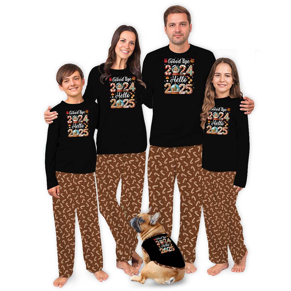 Matching Family Christmas Saying Goodbye 2024 Hello 2025 Matching Family Christmas Saying Goodbye 2024 Hello 2025