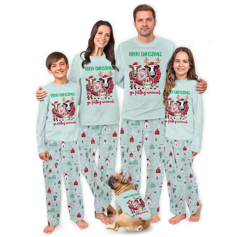 Merry Christmas Ya Filthy Animal Matching Pajamas For The Family Merry Christmas Ya Filthy Animal Matching Pajamas For The Family
