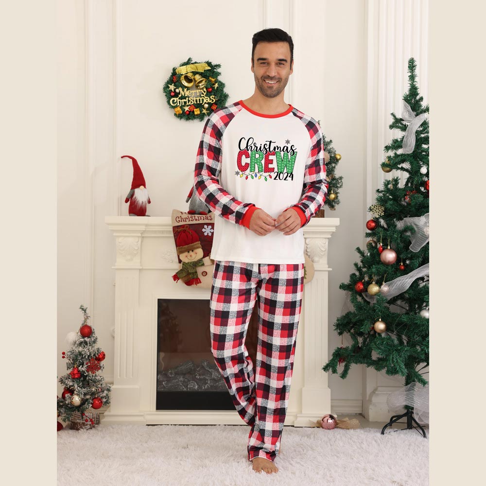 Christmas Crew 2024 Matching Dog And Owner Pajamas Christmas Crew 2024 Matching Dog And Owner Pajamas