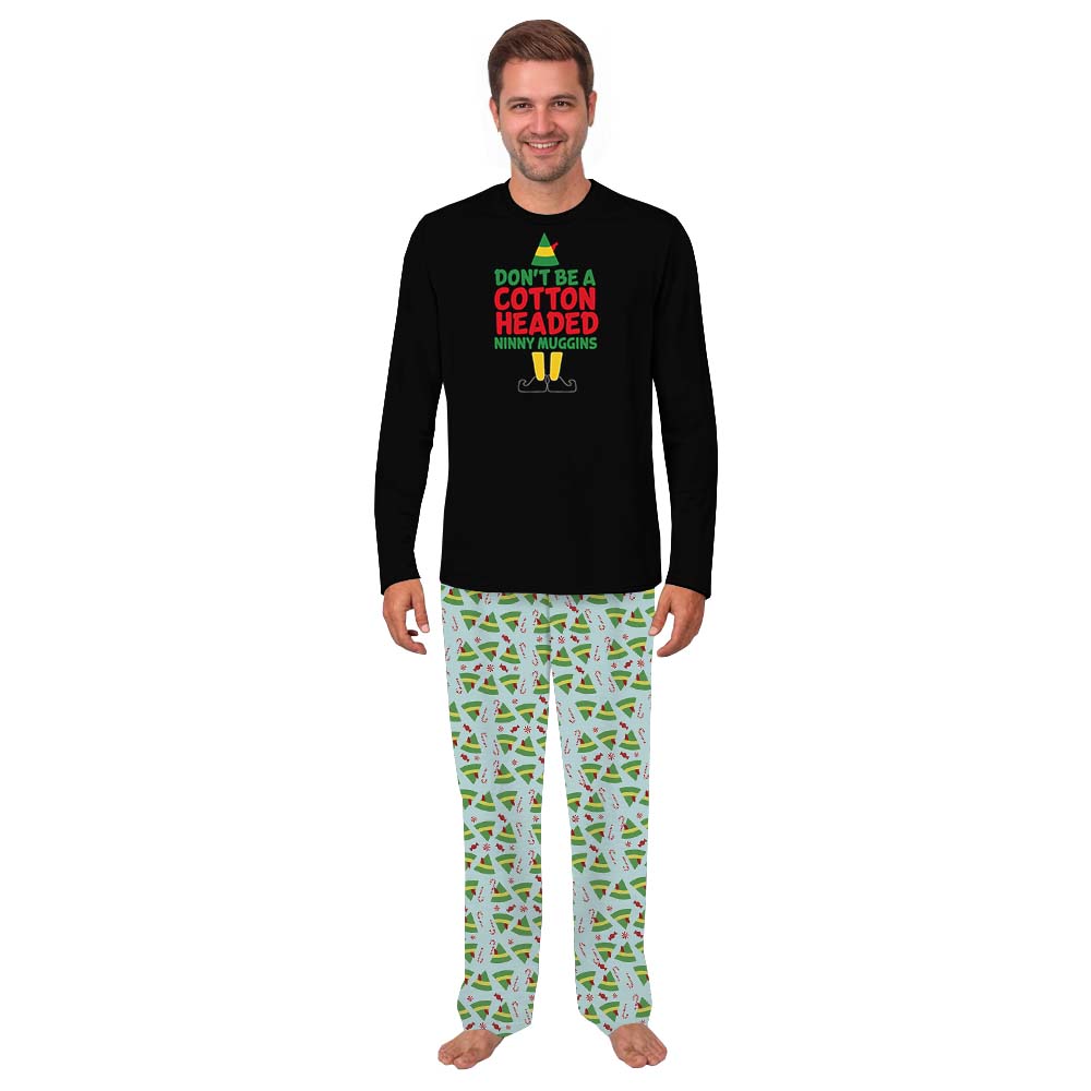 Customizable Funny Matching Elf Themed Christmas Pajamas Customizable Funny Matching Elf Themed Christmas Pajamas