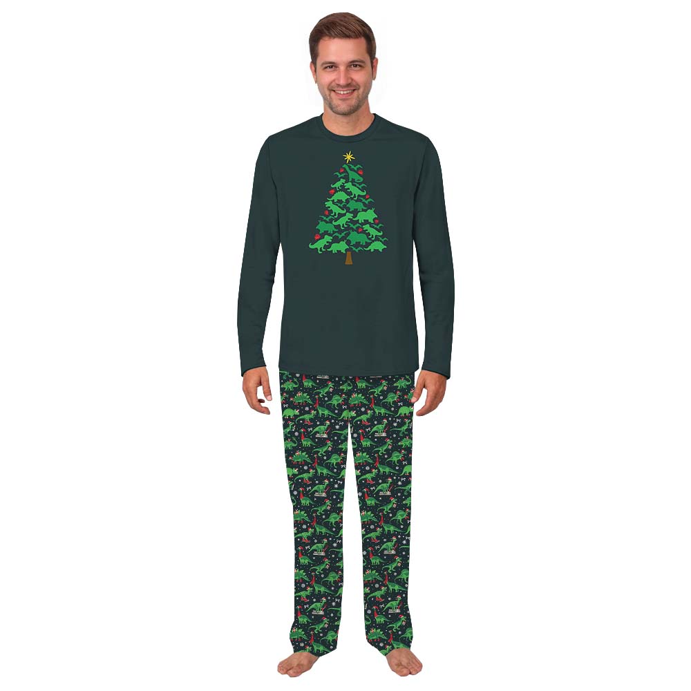 Matching Christmas Dinosaur Pajamas For Adults And Kids Matching Christmas Dinosaur Pajamas For Adults And Kids