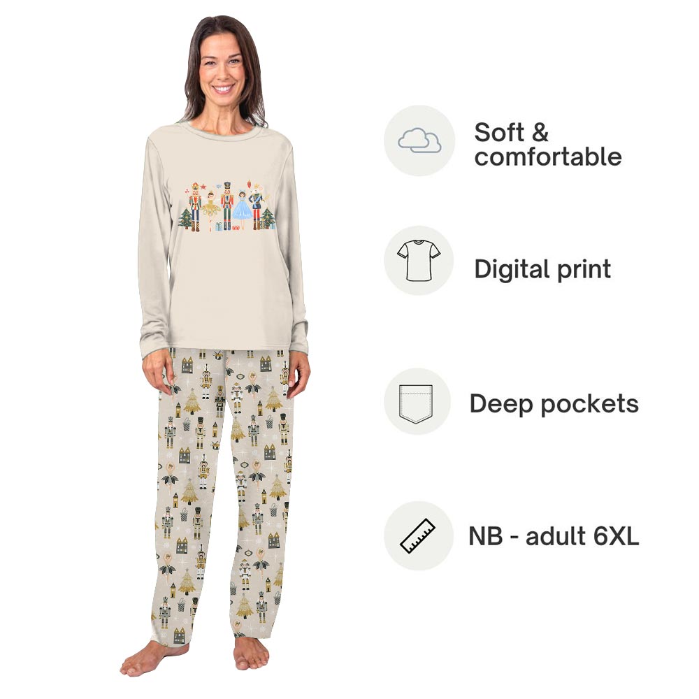 Cute Nutcracker Family Matching Pajamas For Christmas Cute Nutcracker Family Matching Pajamas For Christmas