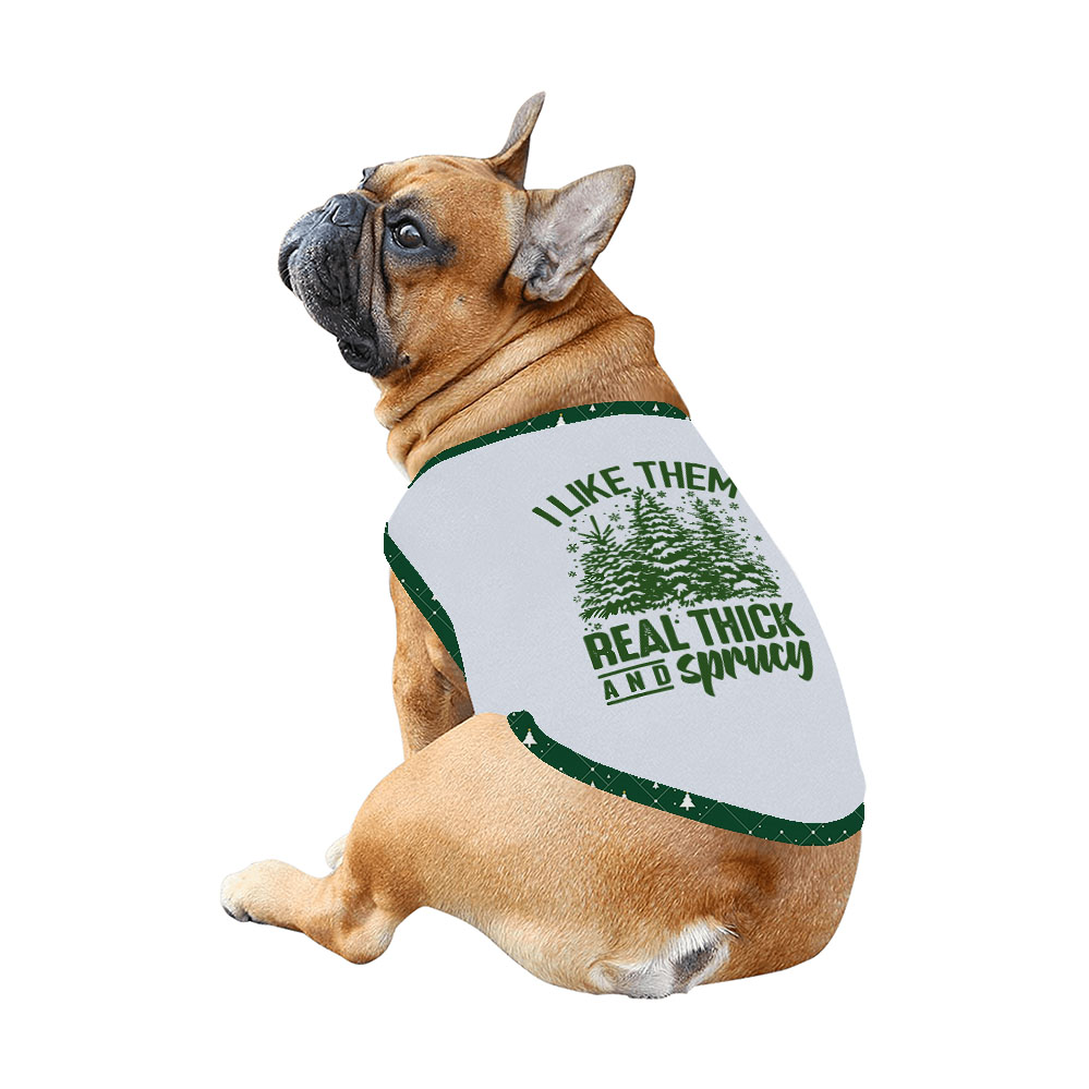 Funny Green White Christmas Tree Print Family Pajamas Funny Green White Christmas Tree Print Family Pajamas