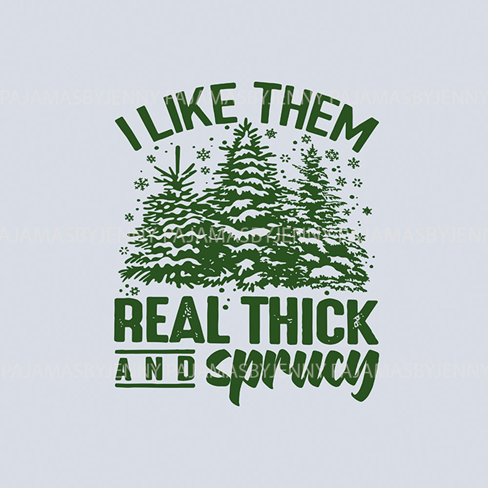 Funny Green White Christmas Tree Print Family Pajamas Funny Green White Christmas Tree Print Family Pajamas