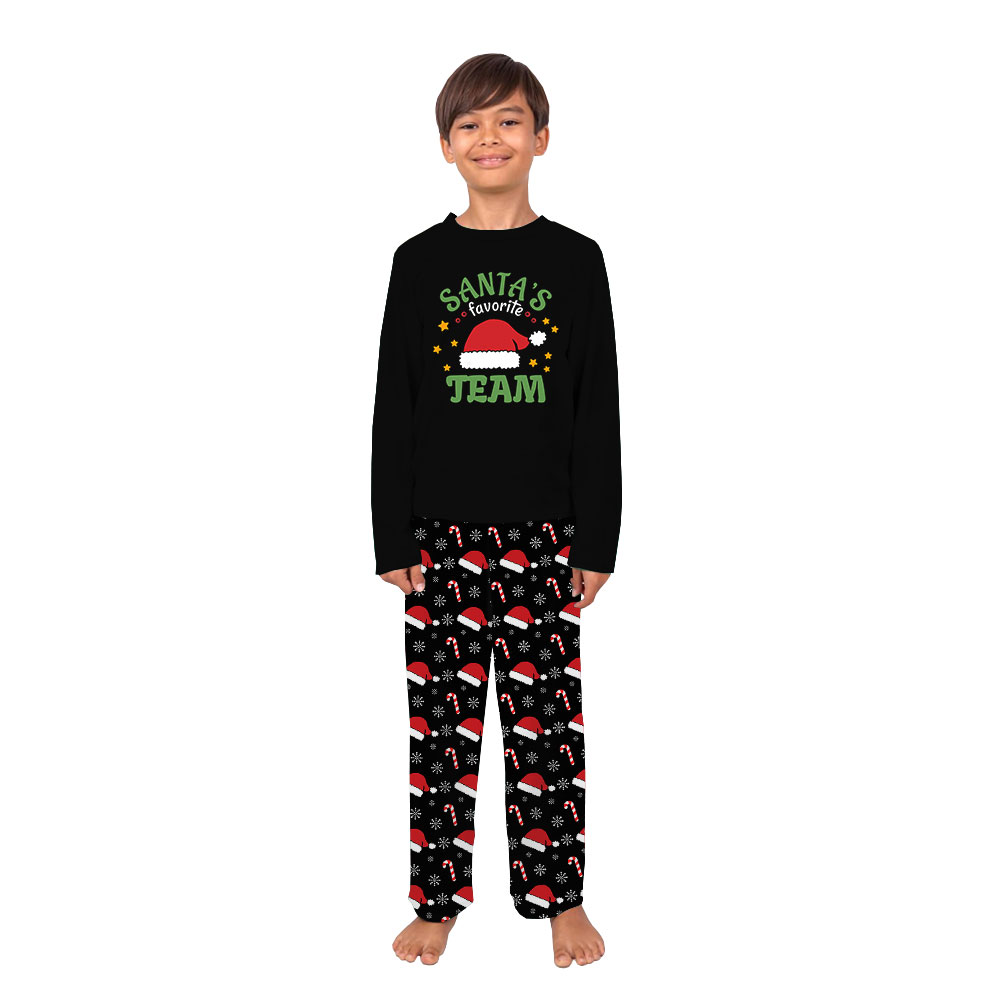 Santa Hat Christmas Pajamas Matching Family Santa Hat Christmas Pajamas Matching Family