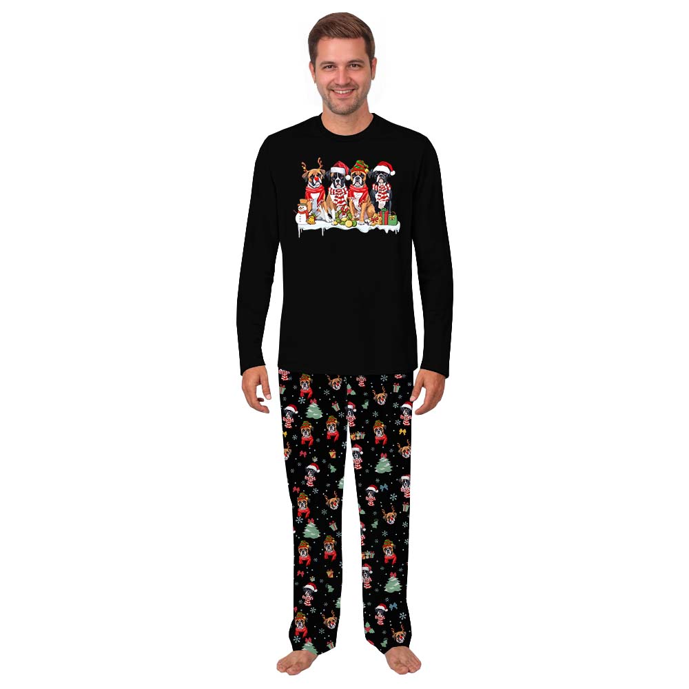 Custom Christmas Dog Matching Family Pajamas With Pockets Custom Christmas Dog Matching Family Pajamas With Pockets