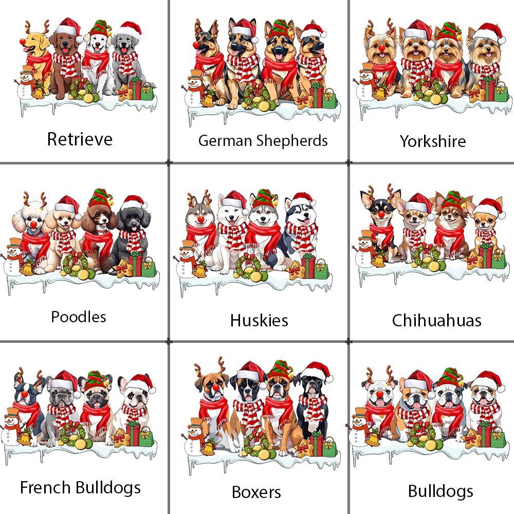 Custom Christmas Dog Matching Family Pajamas With Pockets Custom Christmas Dog Matching Family Pajamas With Pockets