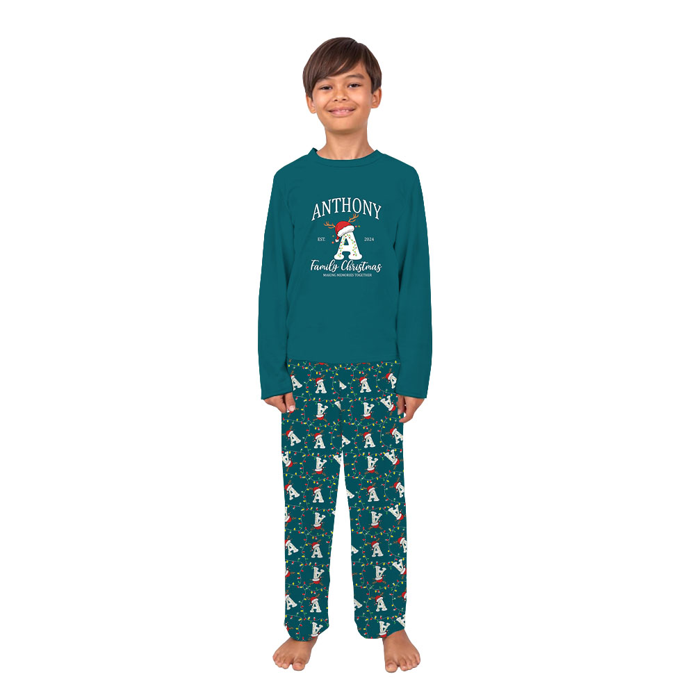 Customizable Monogrammed Family Pajamas With Name 2024