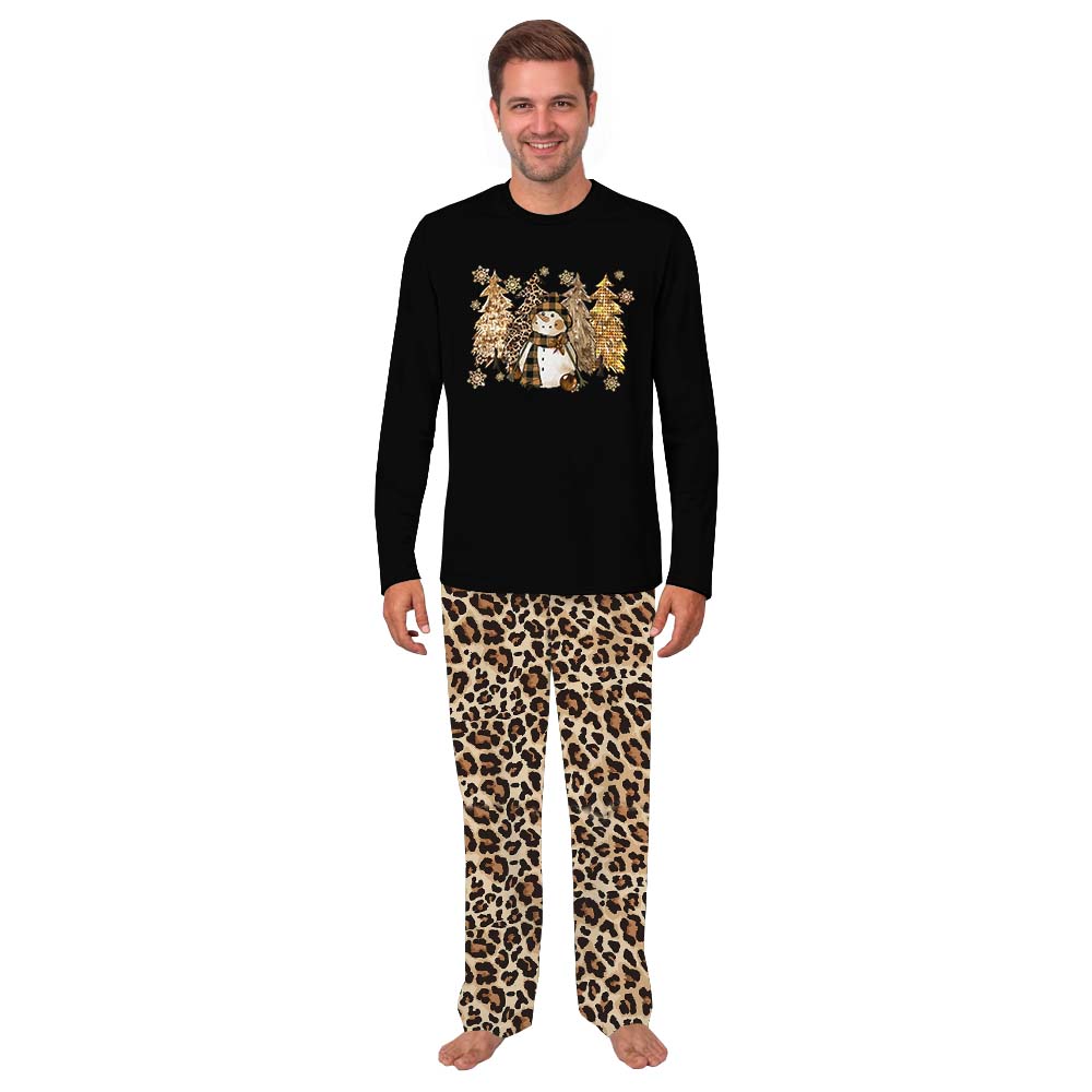Matching Family Leopard Print Christmas Pajamas Matching Family Leopard Print Christmas Pajamas