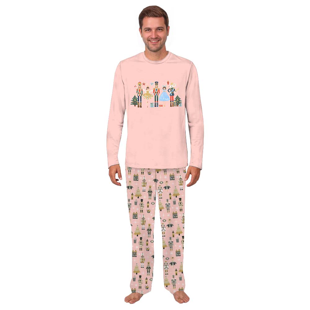 Cute Nutcracker Family Dog And Owner Matching Christmas Pajamas Pink Cute Nutcracker Family Dog And Owner Matching Christmas Pajamas Pink