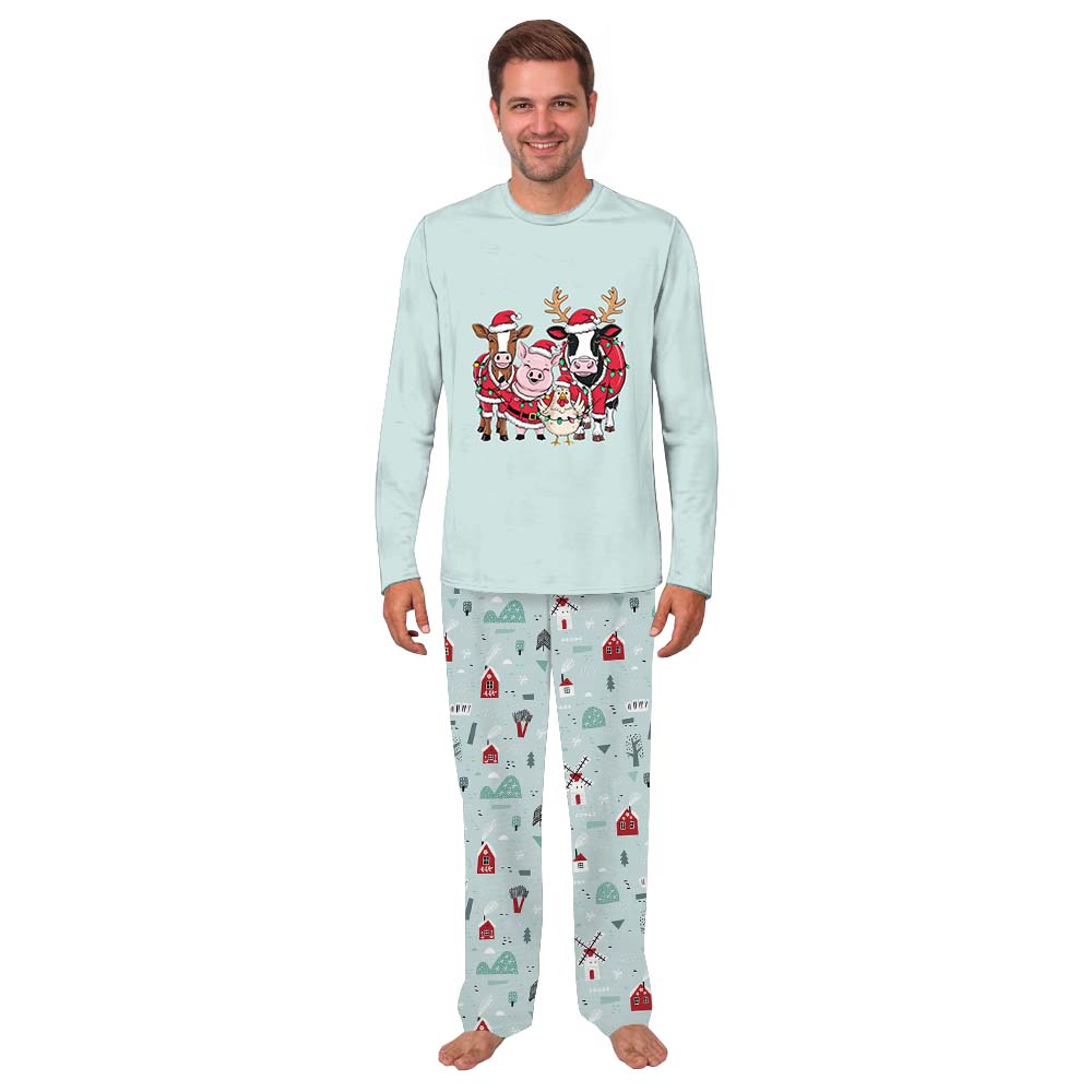 Funny Animal Family Dog And Owner Matching Christmas Pajamas Funny Animal Family Dog And Owner Matching Christmas Pajamas