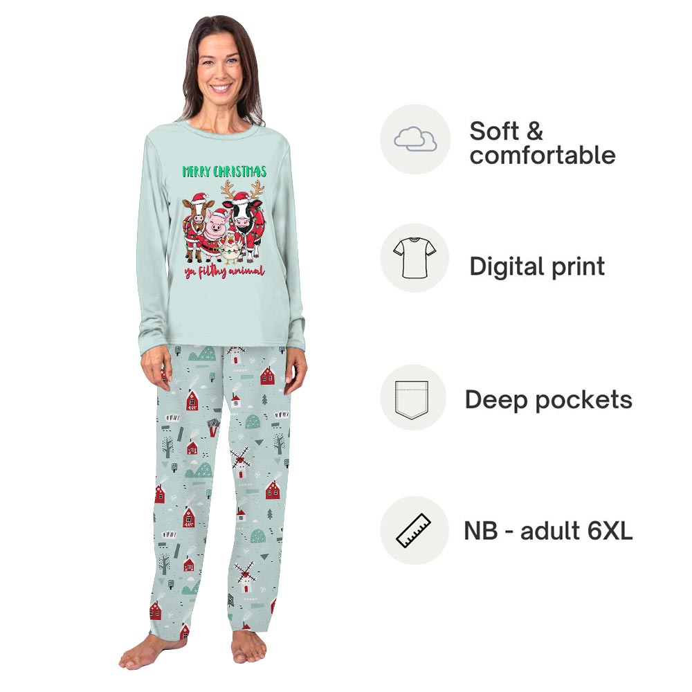 Merry Christmas Ya Filthy Animal Matching Pajamas For The Family Merry Christmas Ya Filthy Animal Matching Pajamas For The Family