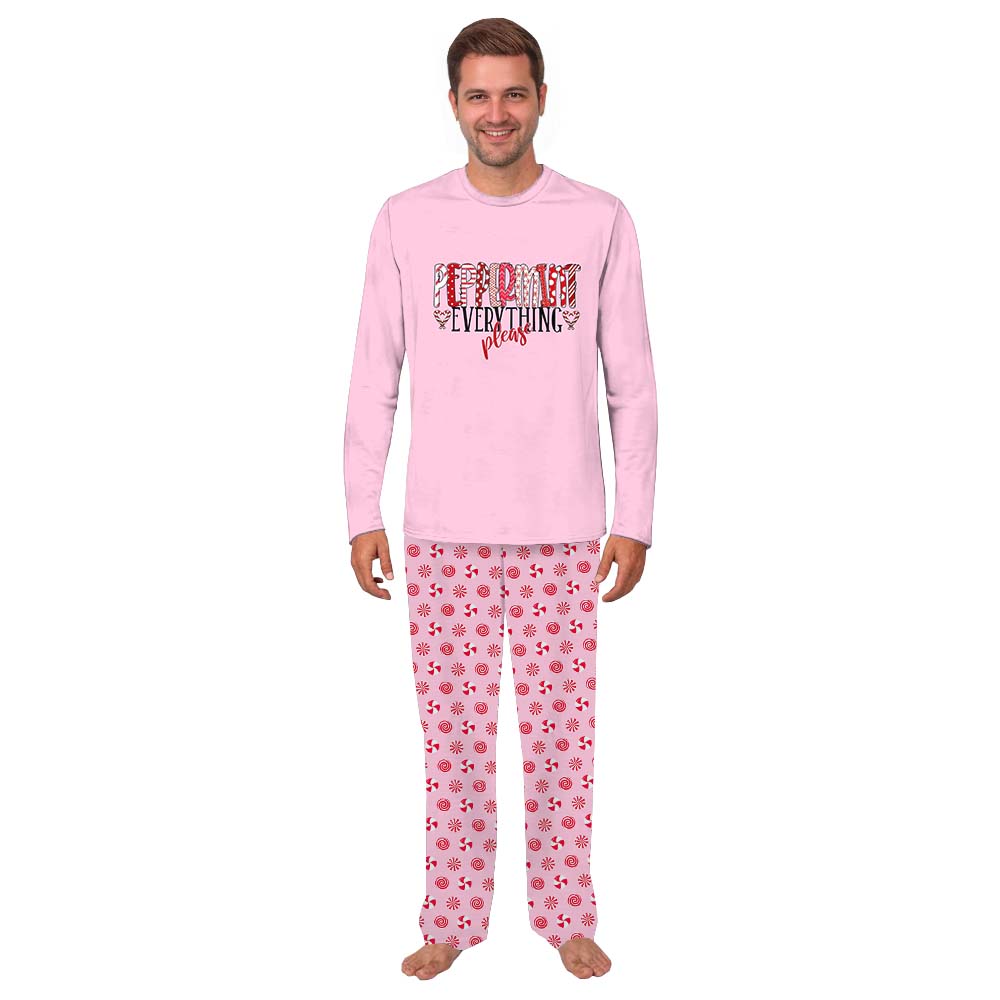 Festive Pink Peppermint Pajamas Matching Family Festive Pink Peppermint Pajamas Matching Family