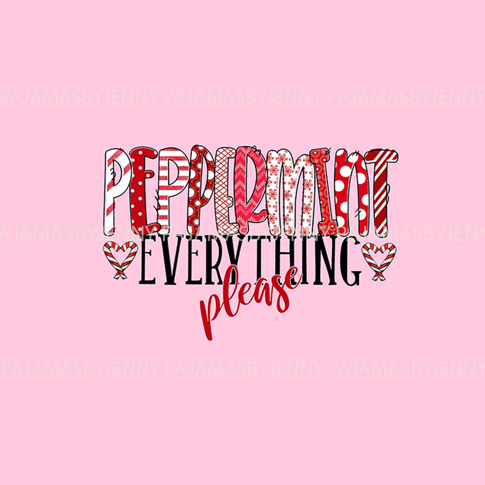 Festive Pink Peppermint Pajamas Matching Family Festive Pink Peppermint Pajamas Matching Family