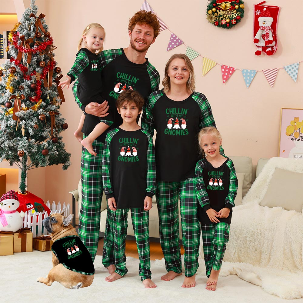 Chillin With My Gnomes Family Christmas Pajamas