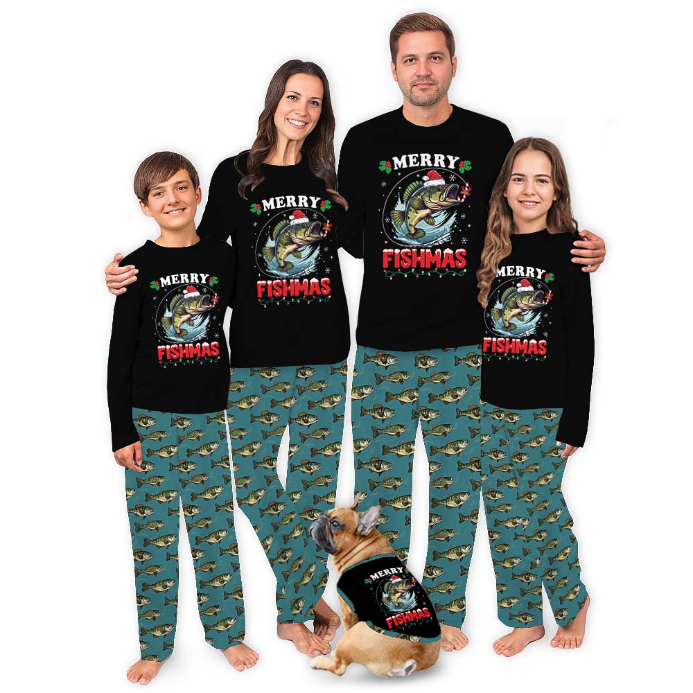 Fish Christmas Pajamas Matching Family Fish Christmas Pajamas Matching Family