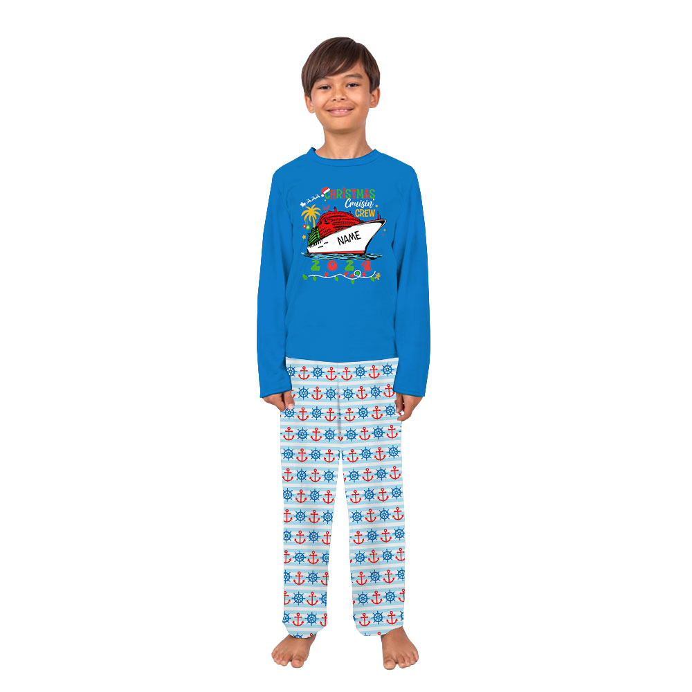 Personalized Name Christmas Cruise Ship Pajamas For Family 2024