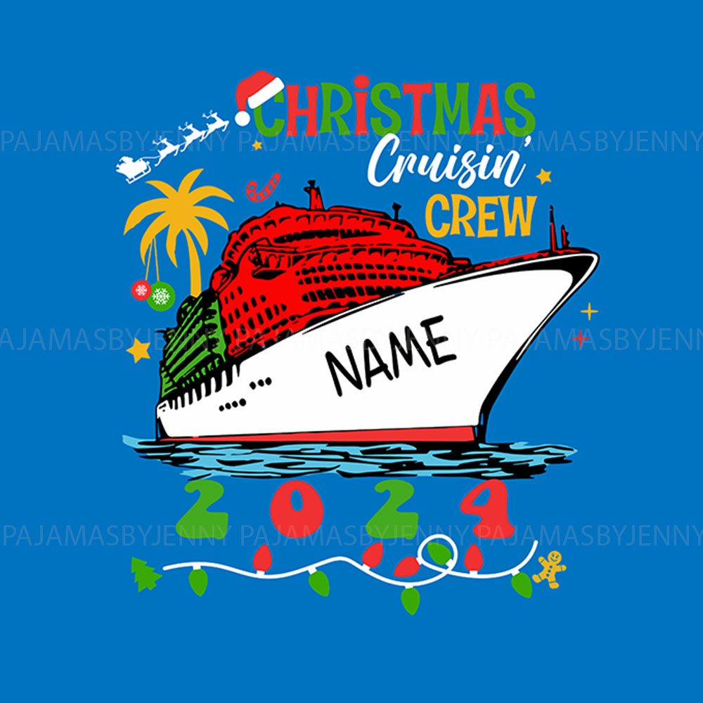 Personalized Name Christmas Cruise Ship Pajamas For Family 2024