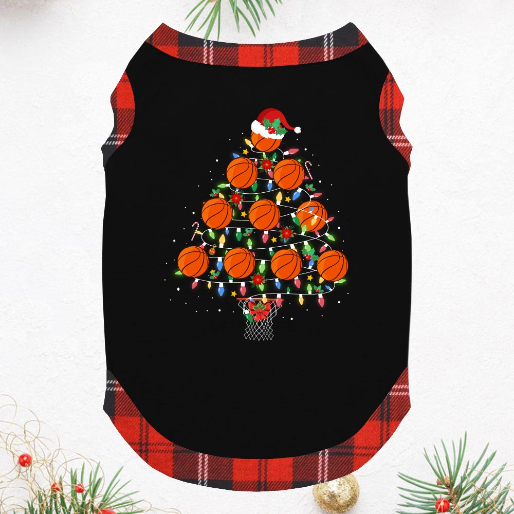 Christmas Basketball Pajamas For Family And Pets Christmas Basketball Pajamas For Family And Pets
