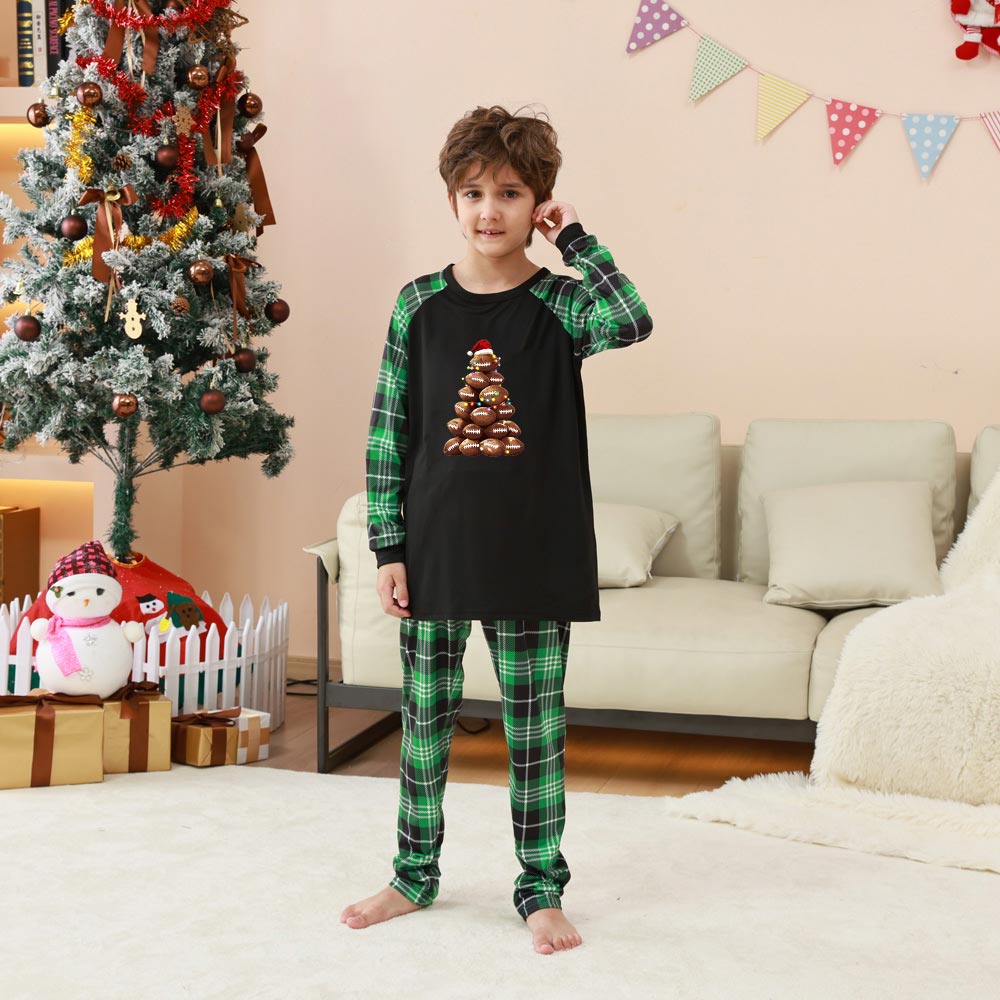 Matching Football Family Dog And Owner Matching Christmas Pajamas Matching Football Family Dog And Owner Matching Christmas Pajamas
