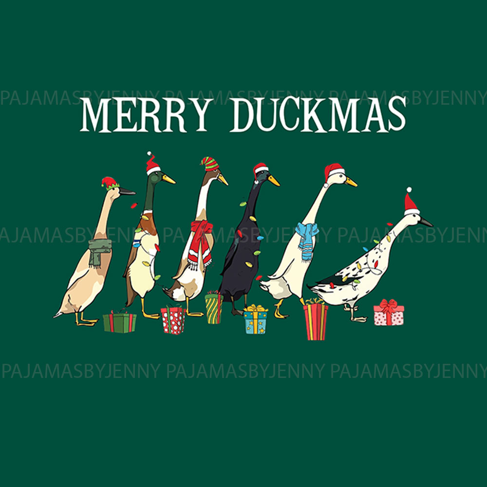 Funny Matching Duck Christmas Pajamas Funny Matching Duck Christmas Pajamas