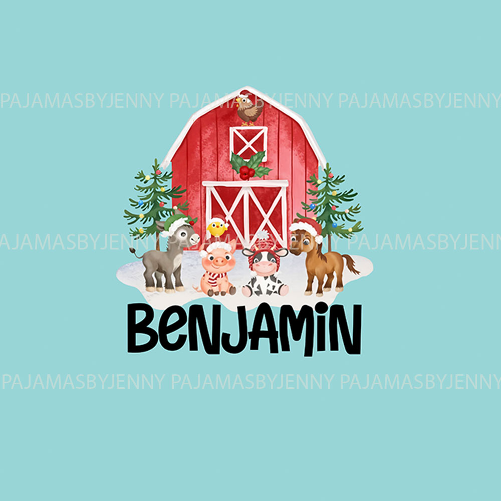 Custom Name Farm Animal Pajamas For Adults And Kids Custom Name Farm Animal Pajamas For Adults And Kids
