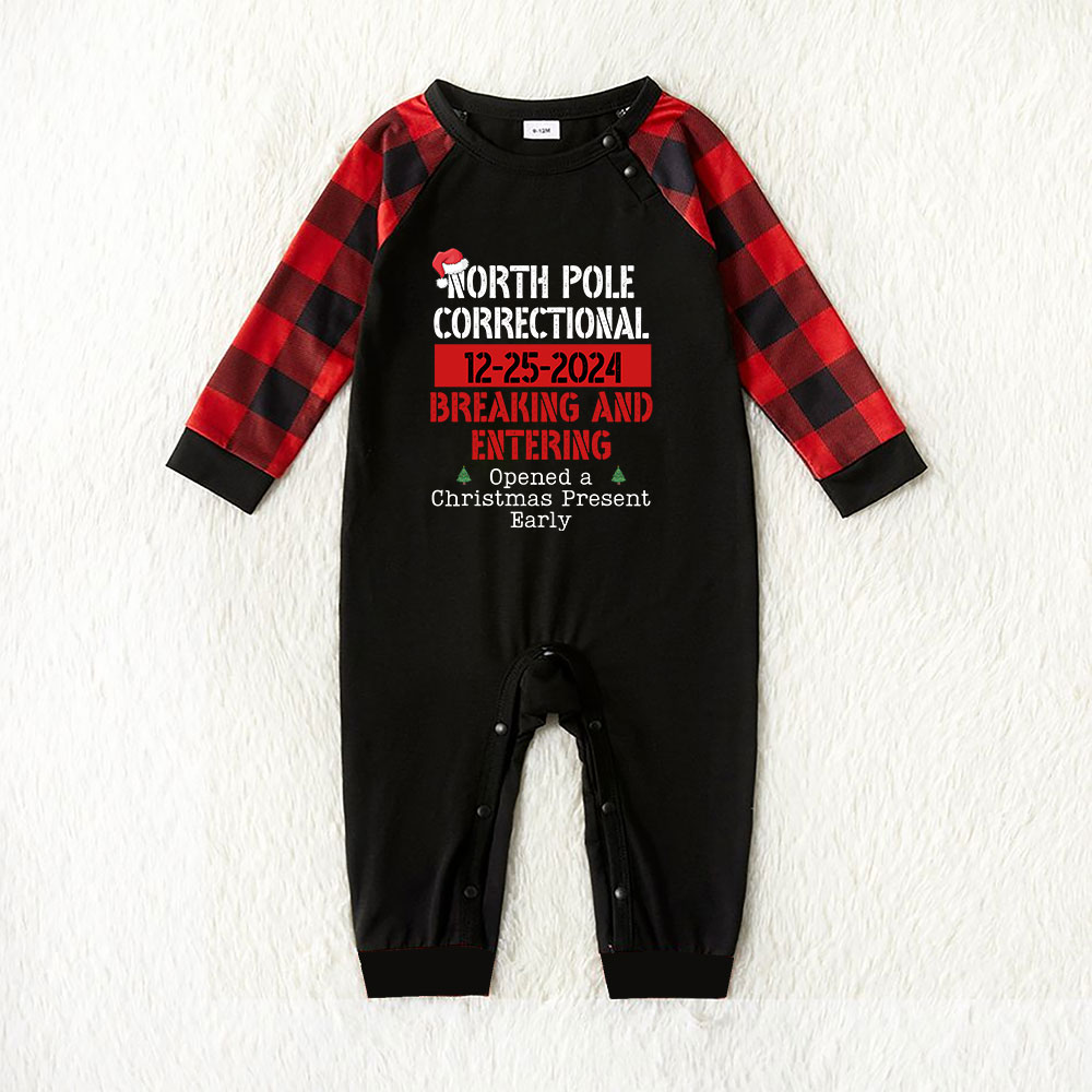 Funny Personalized North Pole Correctional Pajamas For Xmas