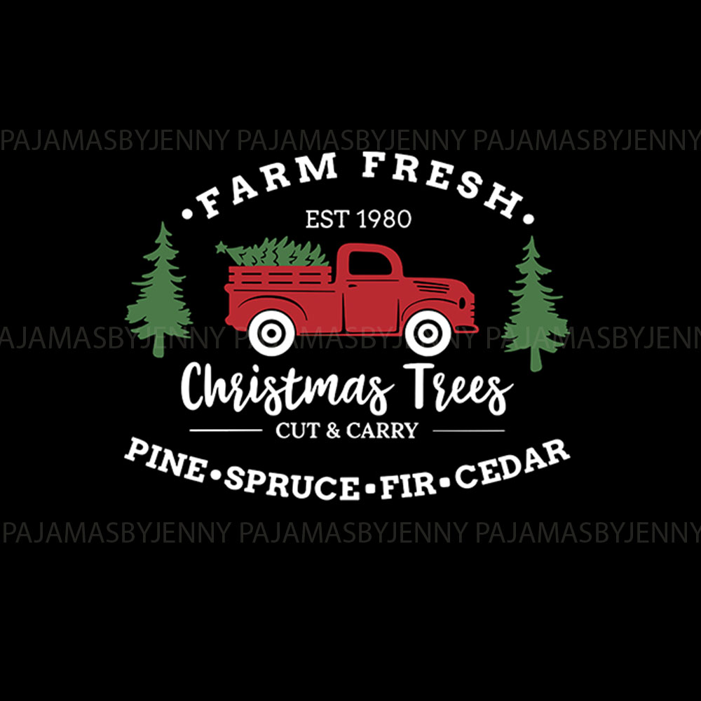 Festive Red Truck Family Pajamas Plaid For Christmas Festive Red Truck Family Pajamas Plaid For Christmas