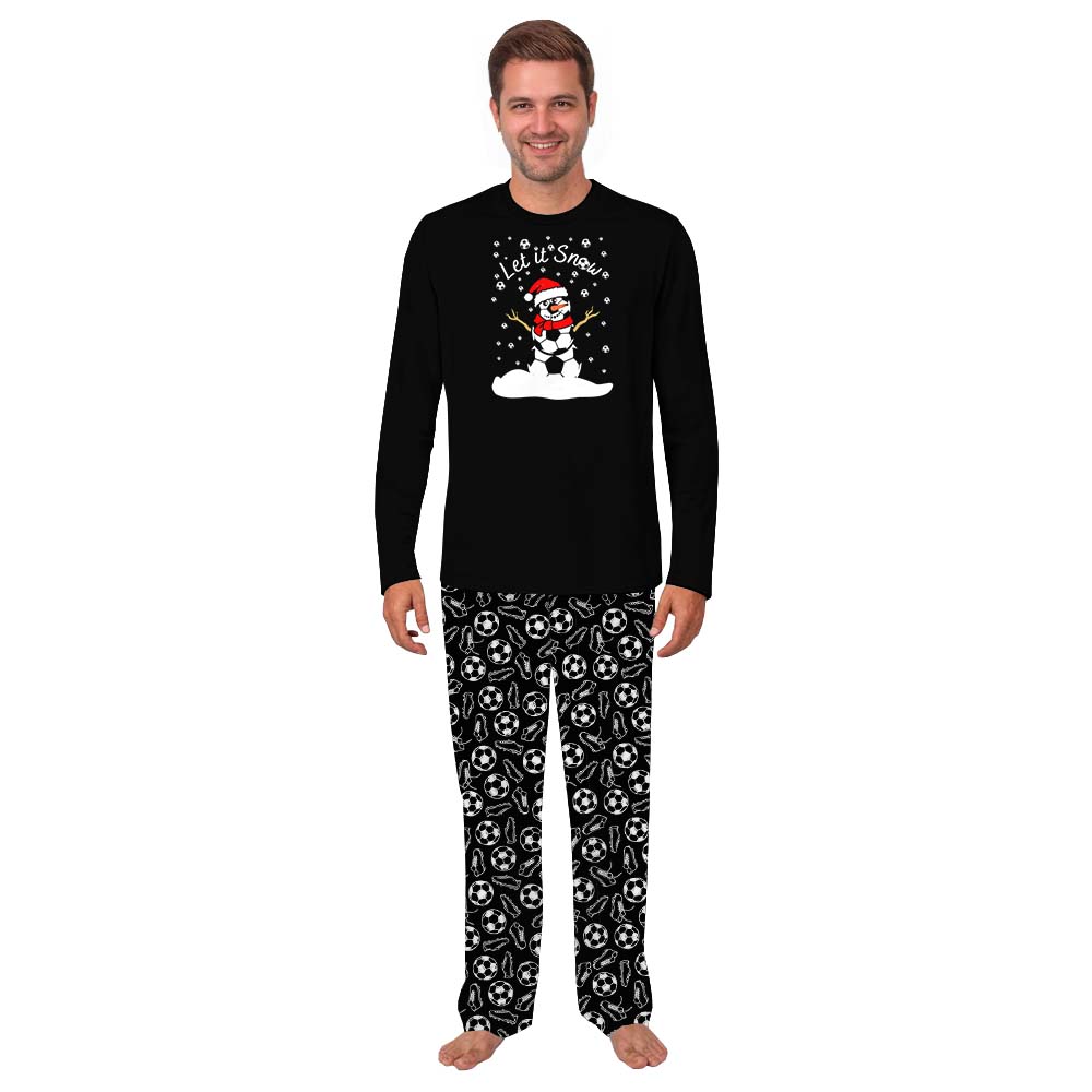 Christmas Soccer Pajamas Sets For Adults And Children Christmas Soccer Pajamas Sets For Adults And Children