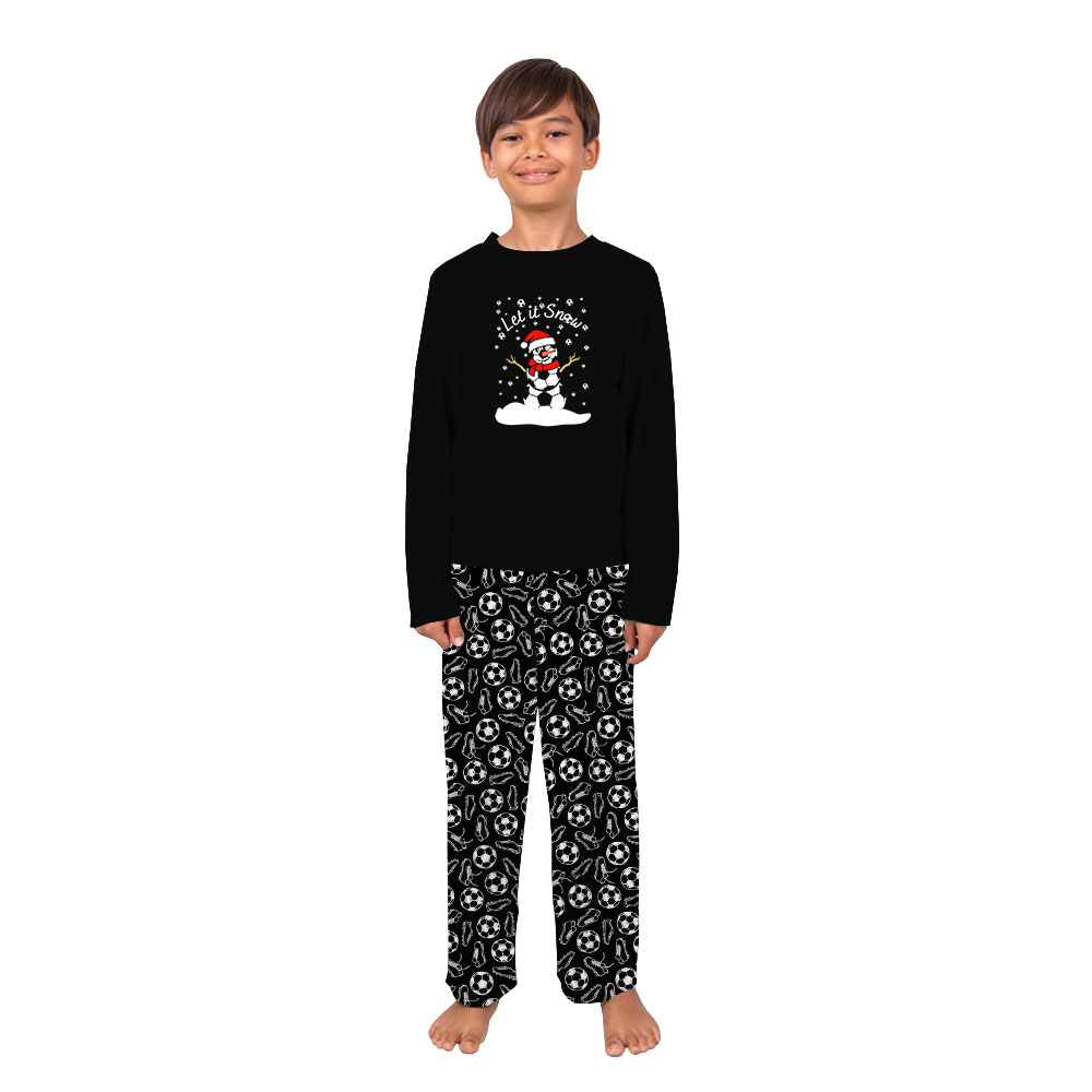 Christmas Soccer Pajamas Sets For Adults And Children Christmas Soccer Pajamas Sets For Adults And Children