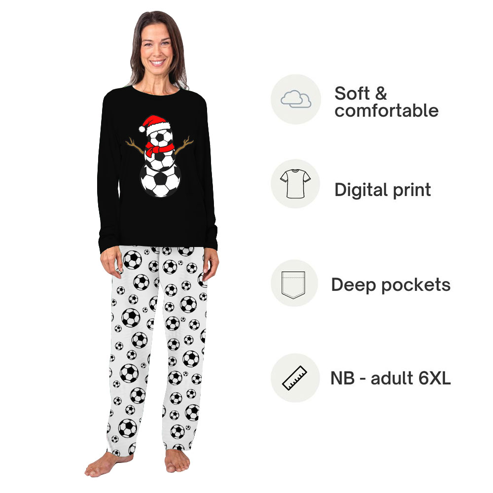 Soccer Ball Pajamas Tops And Pants