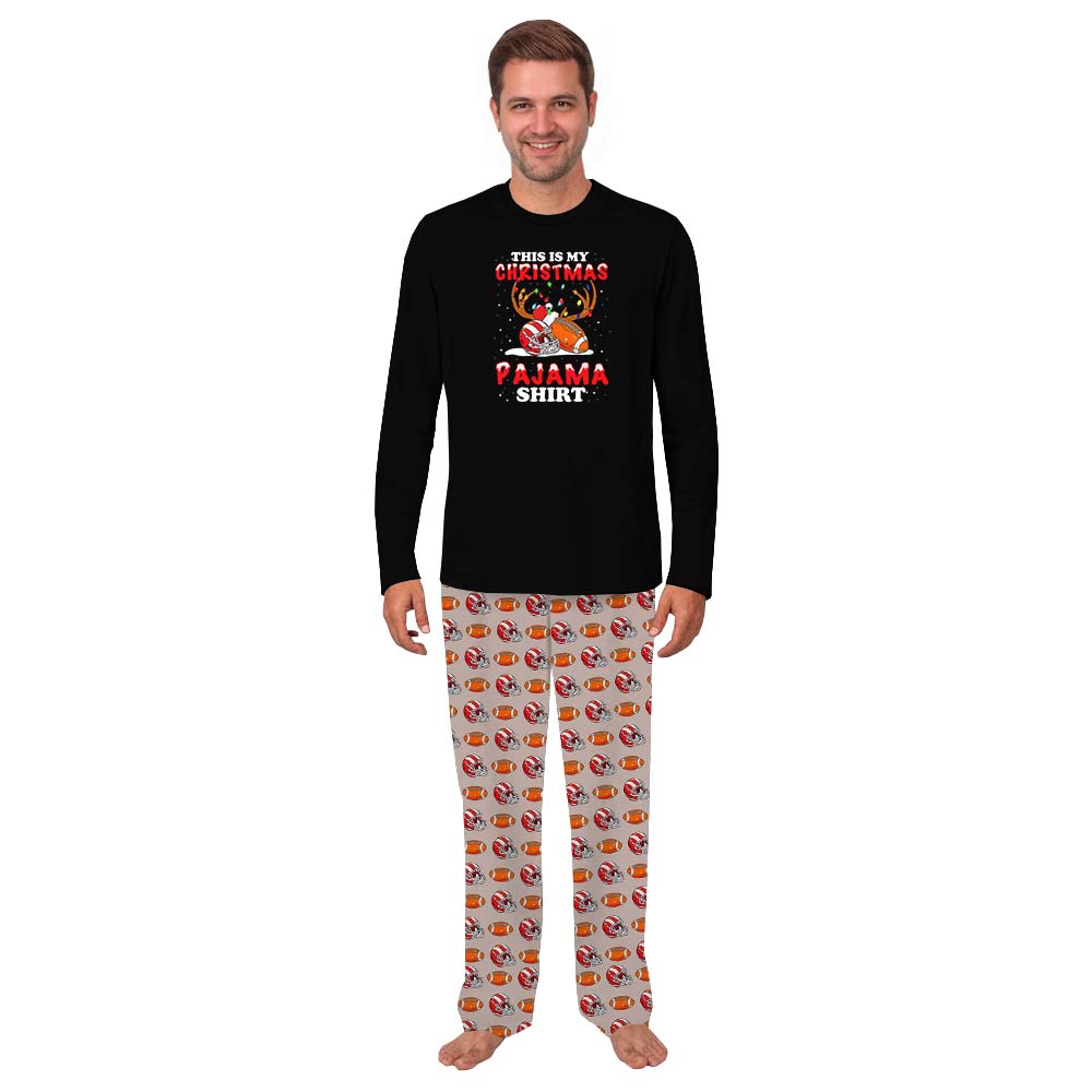 Matching Family Football Pajamas For Xmas