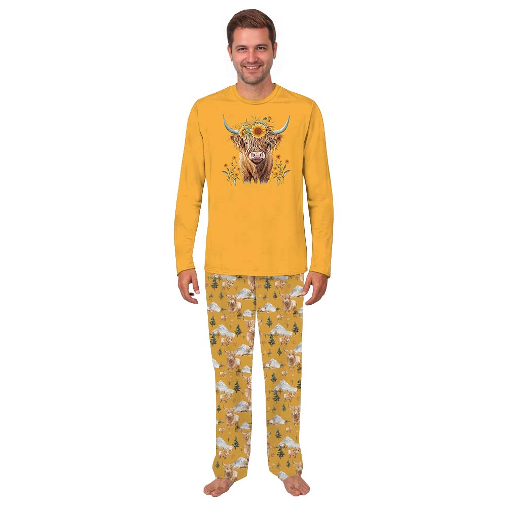 Unique Highland Cow Pajamas For Women And Men Unique Highland Cow Pajamas For Women And Men