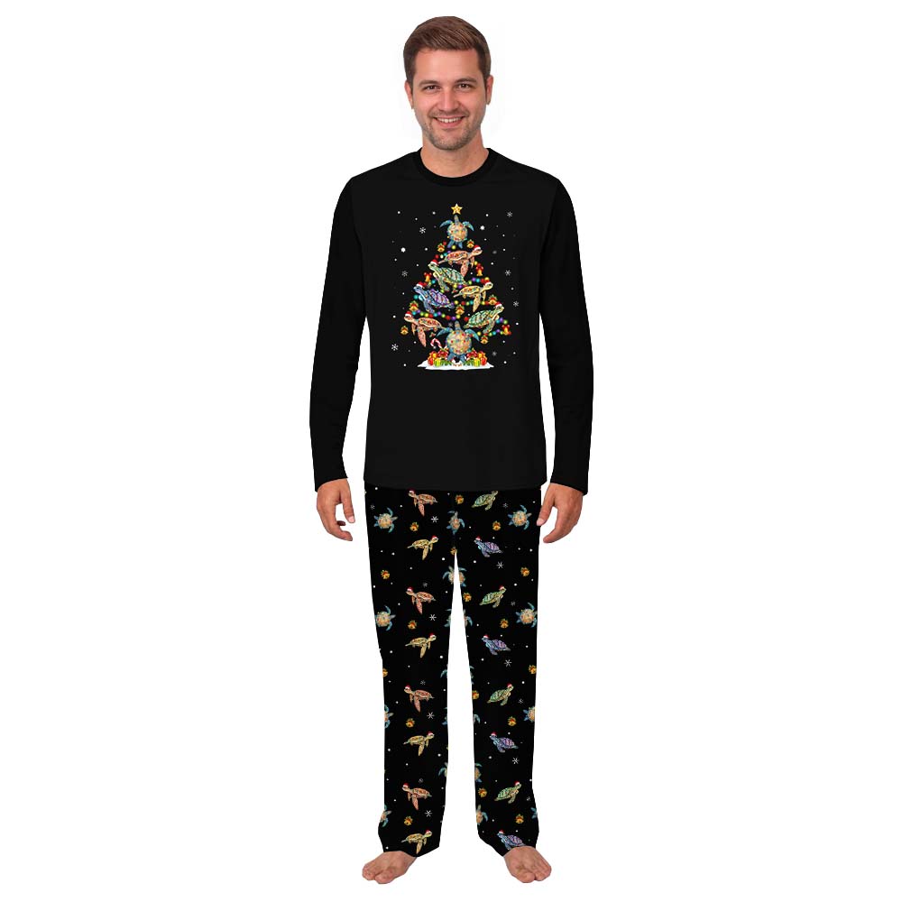 Festive Turtle Christmas Pajamas For Adults And Kids