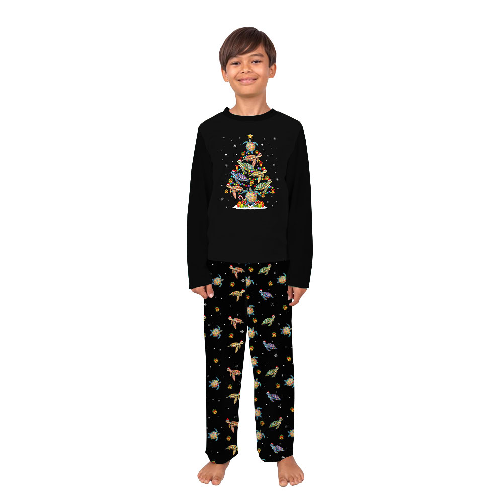 Festive Turtle Christmas Pajamas For Adults And Kids