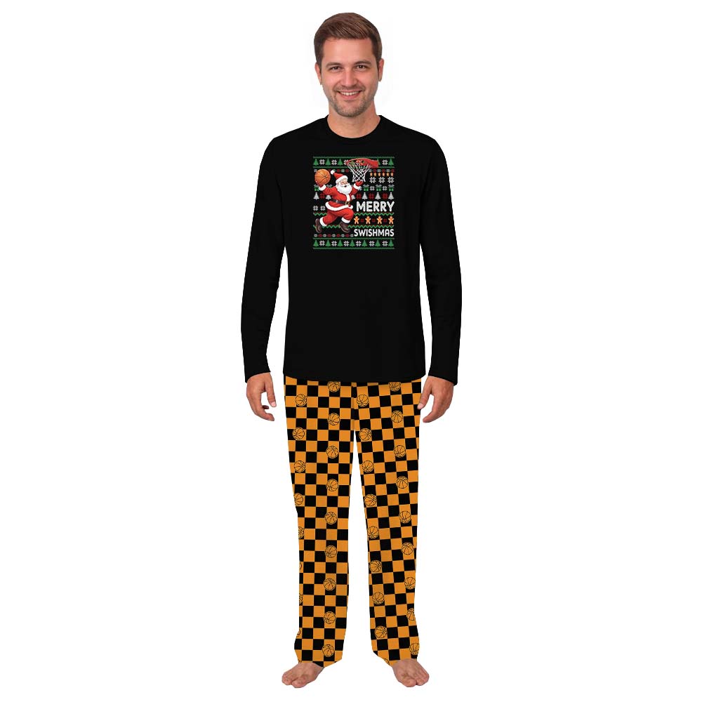 Festive Basketball Pajama Sets For Christmas