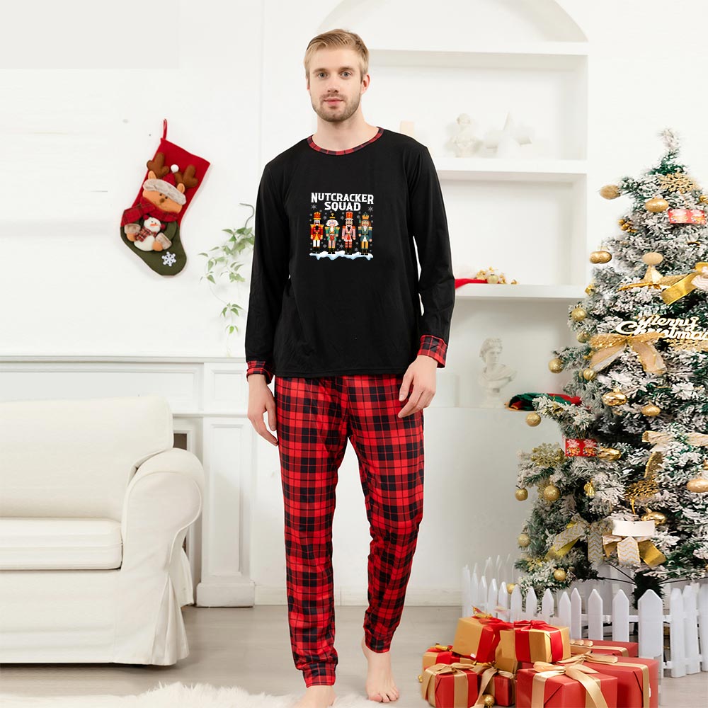 Cute Nutcracker Squad Christmas Matching Family Pajamas