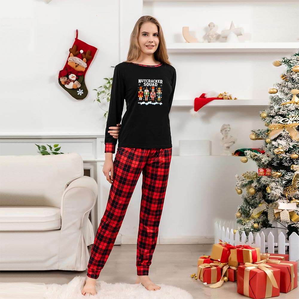 Cute Nutcracker Squad Christmas Matching Family Pajamas