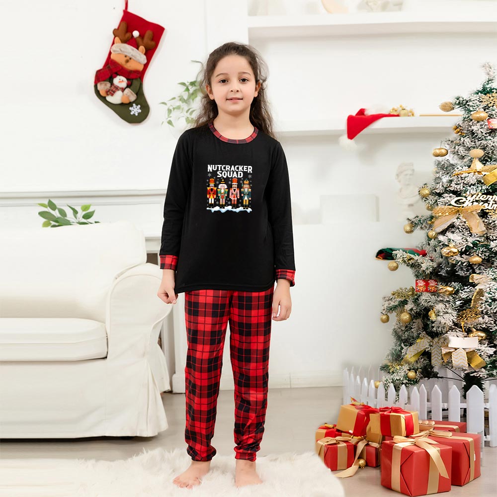 Cute Nutcracker Squad Christmas Matching Family Pajamas