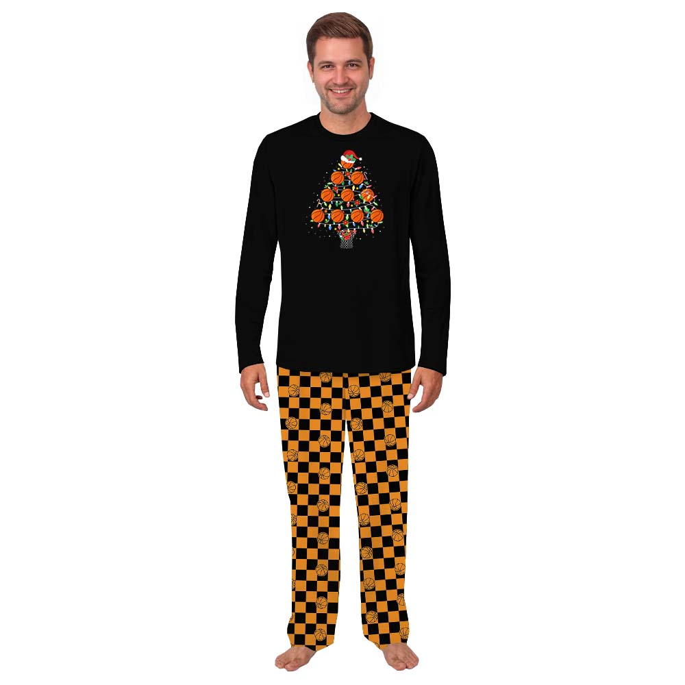 Christmas Basketball Pajamas For Men And Women Christmas Basketball Pajamas For Men And Women