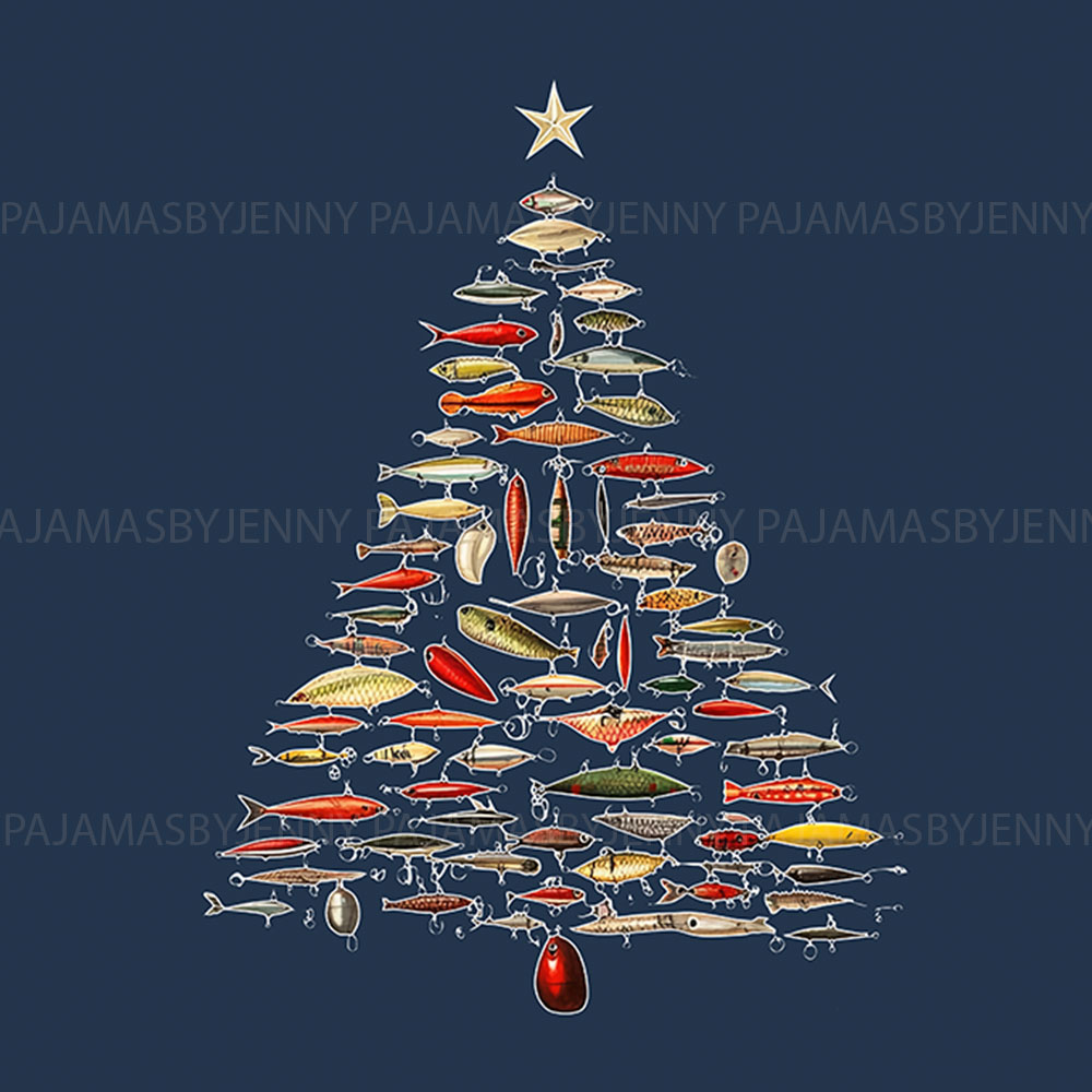Matching Fish Christmas PJs For Men And Women Matching Fish Christmas PJs For Men And Women