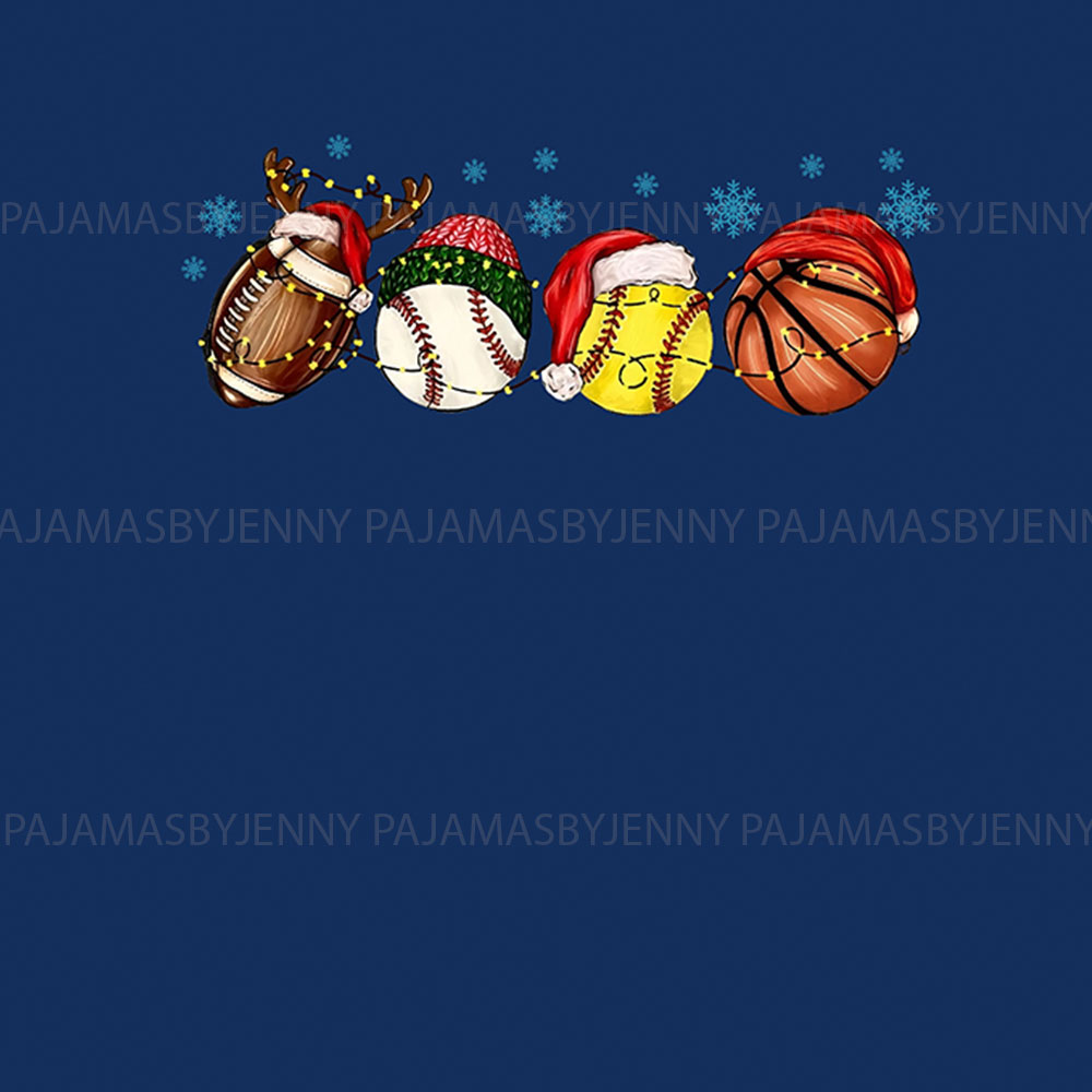 Unique Sport Ball Pajamas For Adult And Kid Navy Unique Sport Ball Pajamas For Adult And Kid Navy