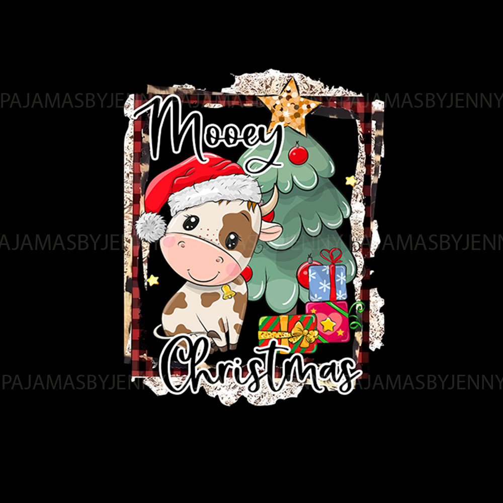 Cute Cow Print Christmas Pajamas Sets Tops And Pants