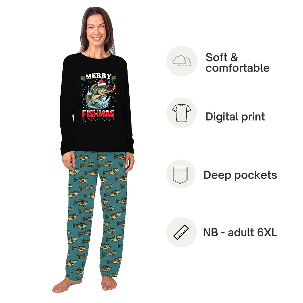 Fish Christmas Pajamas Matching Family Fish Christmas Pajamas Matching Family