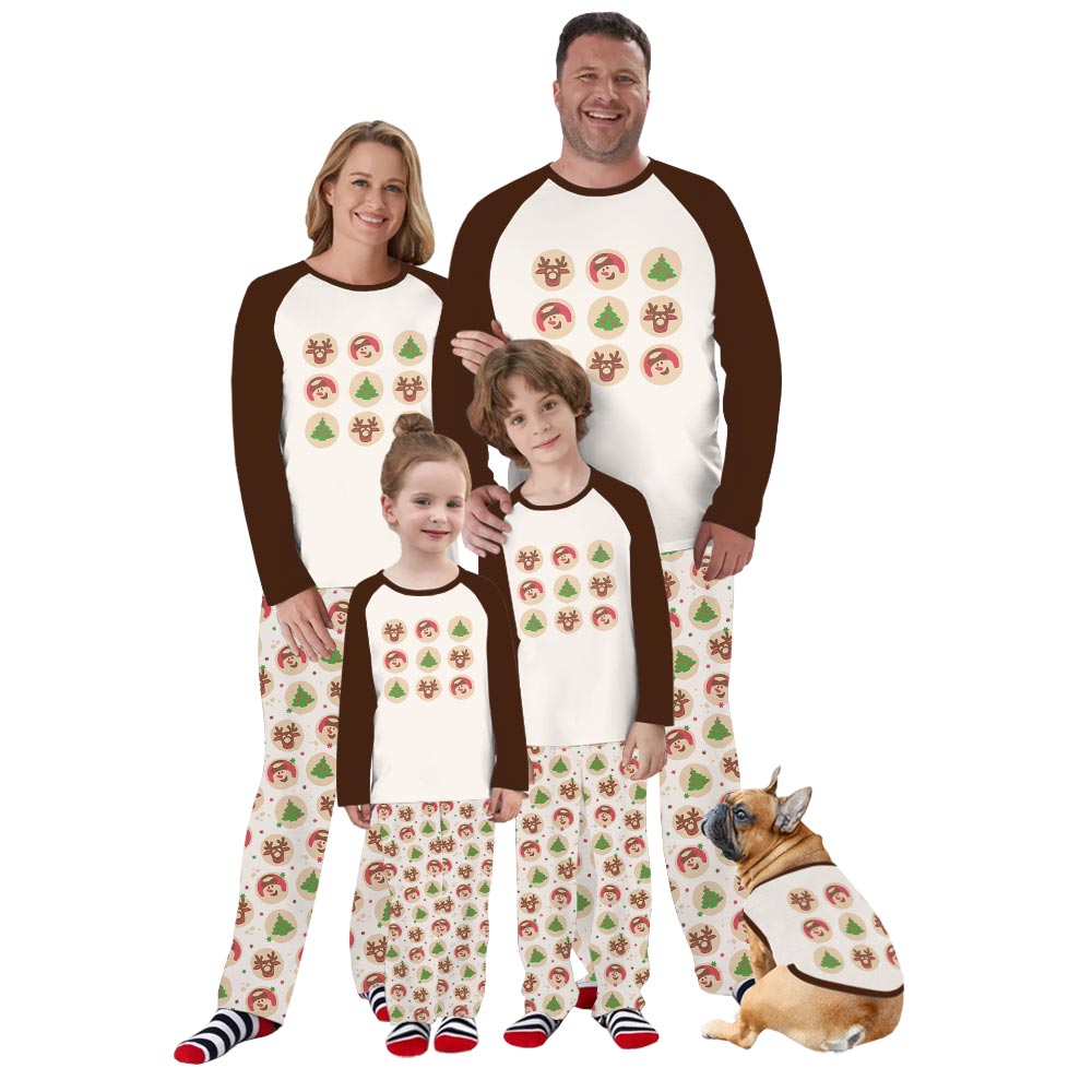 Christmas Cookies Family Holiday Pajamas With Dog Christmas Cookies Family Holiday Pajamas With Dog