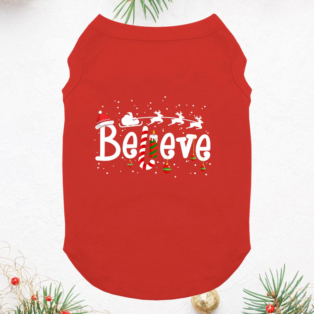 Believe Matching Family Pajamas Short Sleeve For Christmas Believe Matching Family Pajamas Short Sleeve For Christmas
