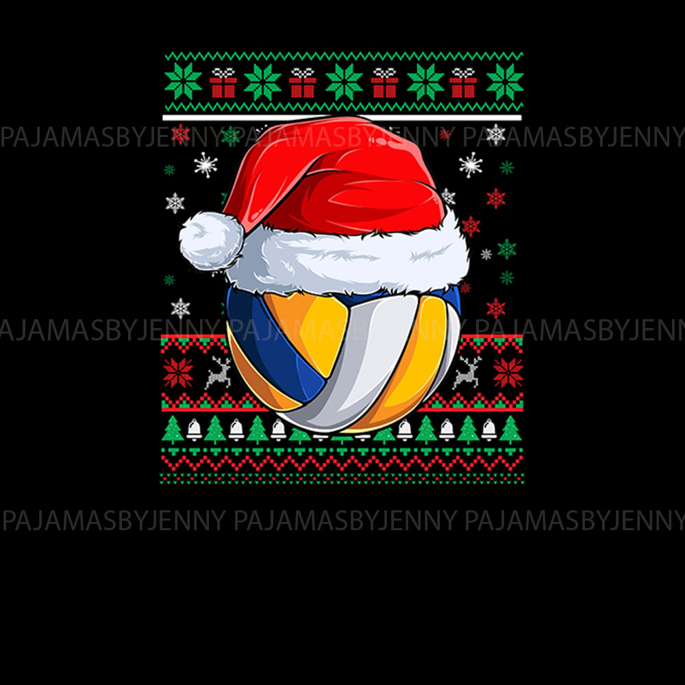 Christmas Themed Volleyball Pajamas For Women And Men Christmas Themed Volleyball Pajamas For Women And Men