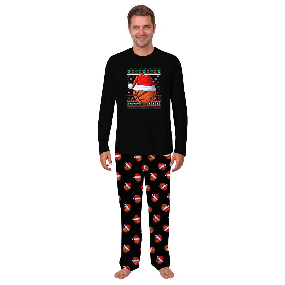 Matching Basketball Christmas Pajamas For Adult And Youth Matching Basketball Christmas Pajamas For Adult And Youth