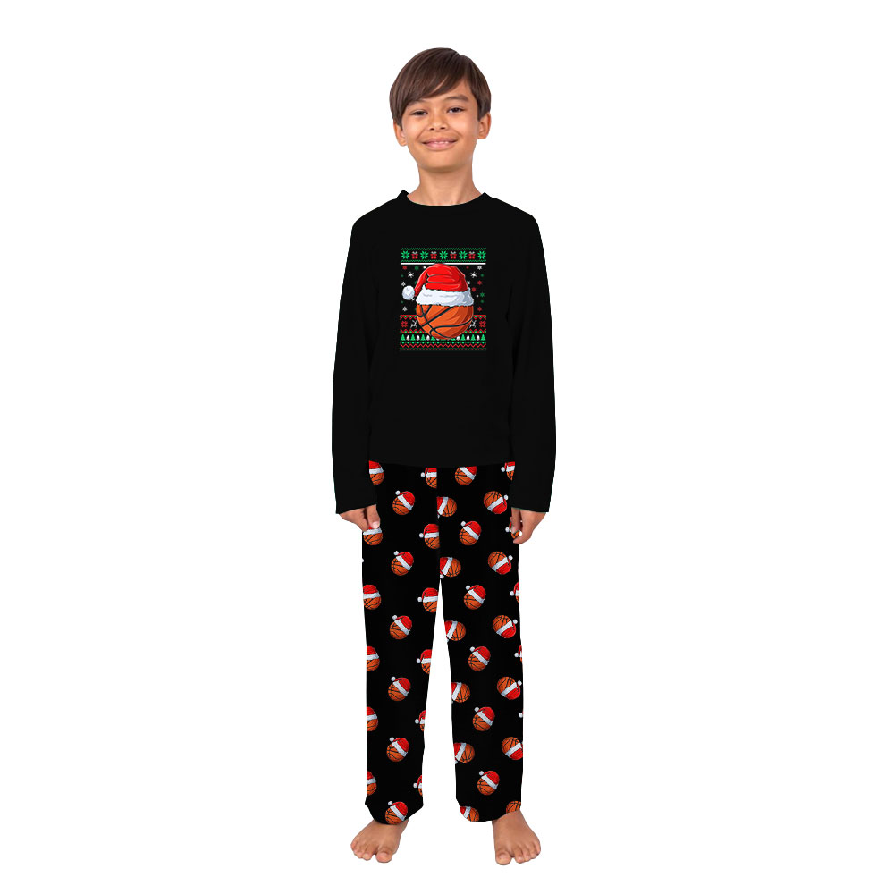 Matching Basketball Christmas Pajamas For Adult And Youth Matching Basketball Christmas Pajamas For Adult And Youth