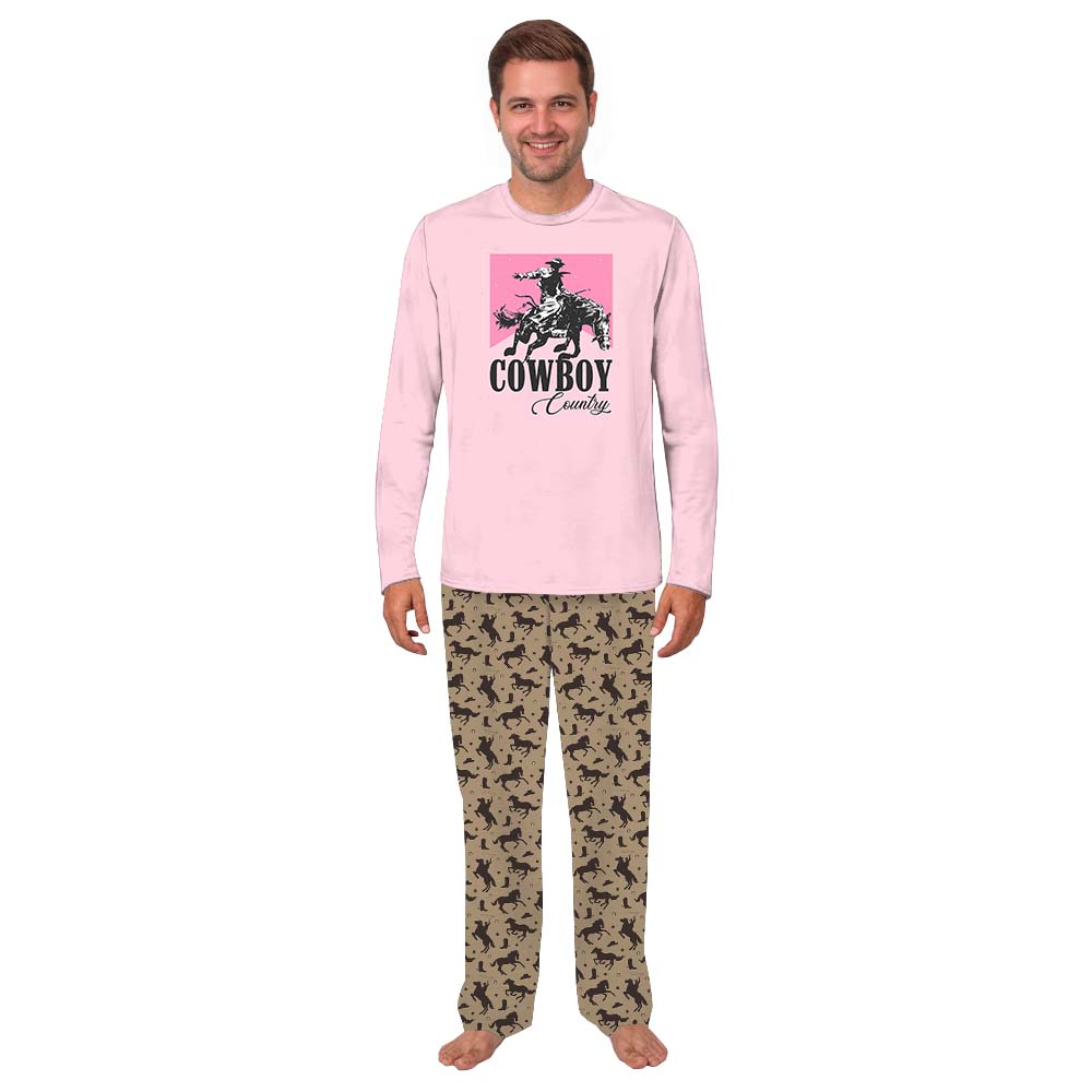 Pink Cowboy Western Pajamas Matching Family Pink Cowboy Western Pajamas Matching Family